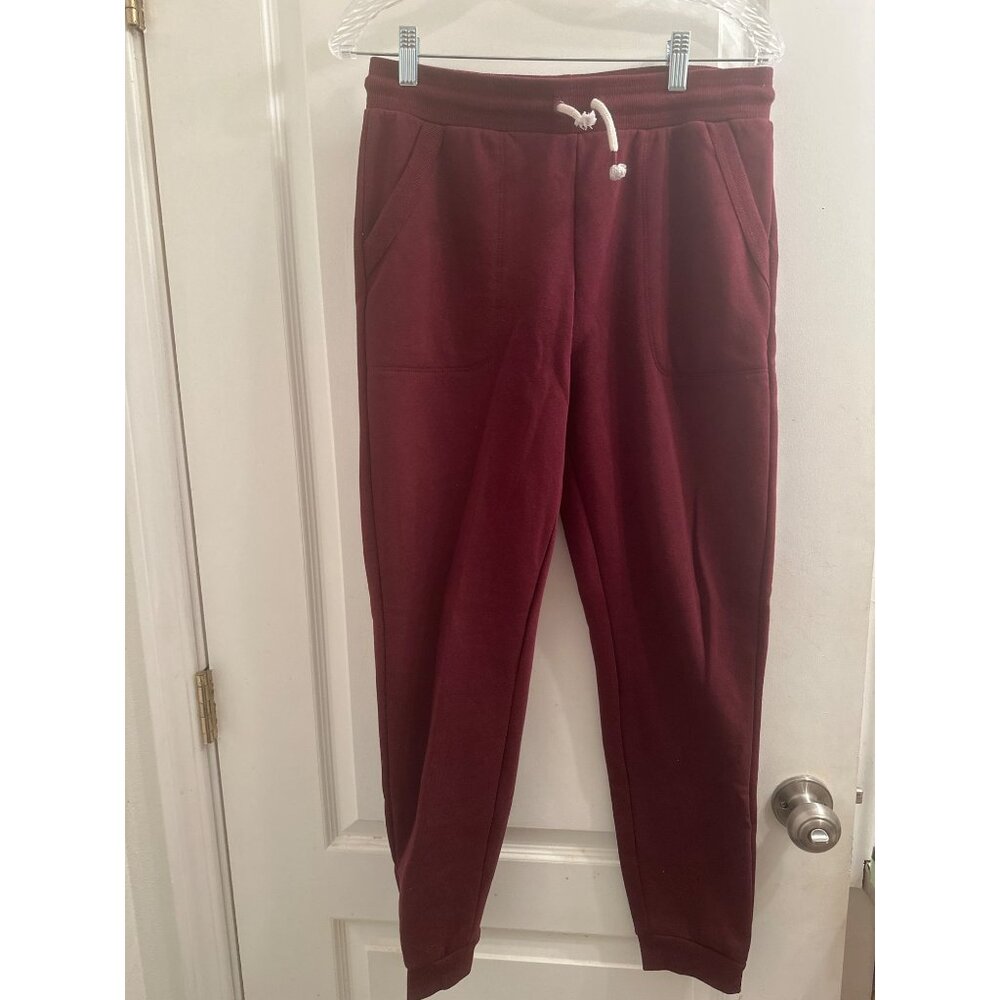 Dip Womens Burgundy Sweatpants‎ XL 16 Cotton/Polyester
